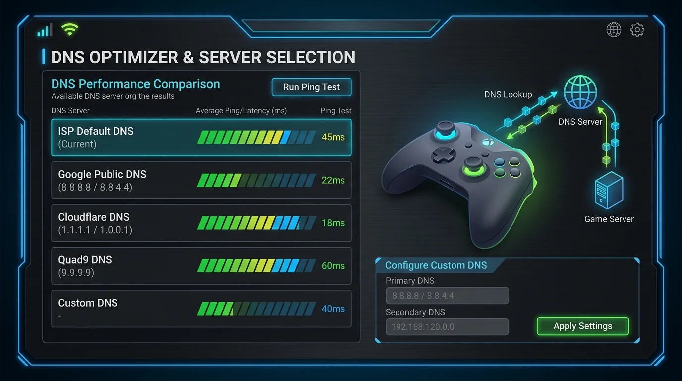 Best DNS for Gaming: Cloudflare vs Google vs ISP