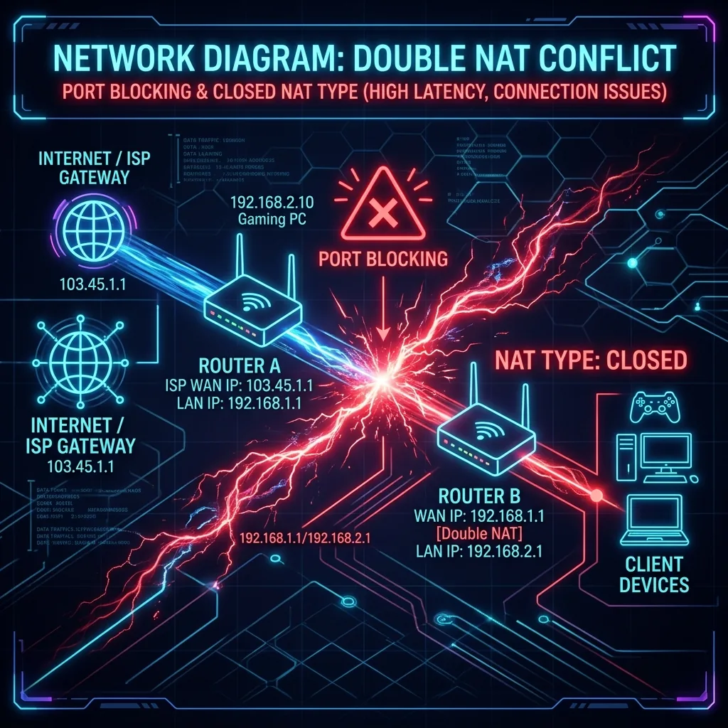 Double NAT Troubleshooting: Fix Speed & Matchmaking