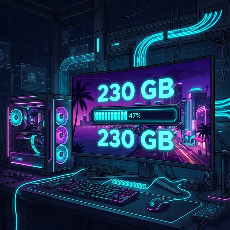GTA VI PC Download: How Long Will 200+ GB Take?