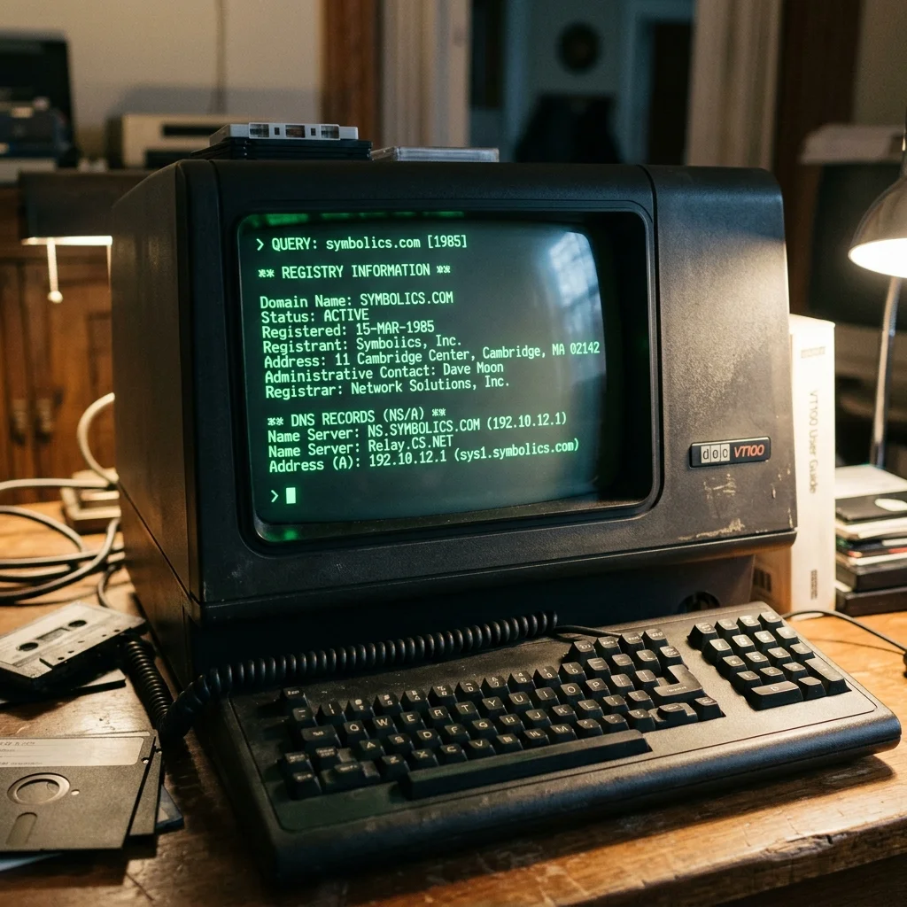 The First Domain Ever Registered: Symbolics.com