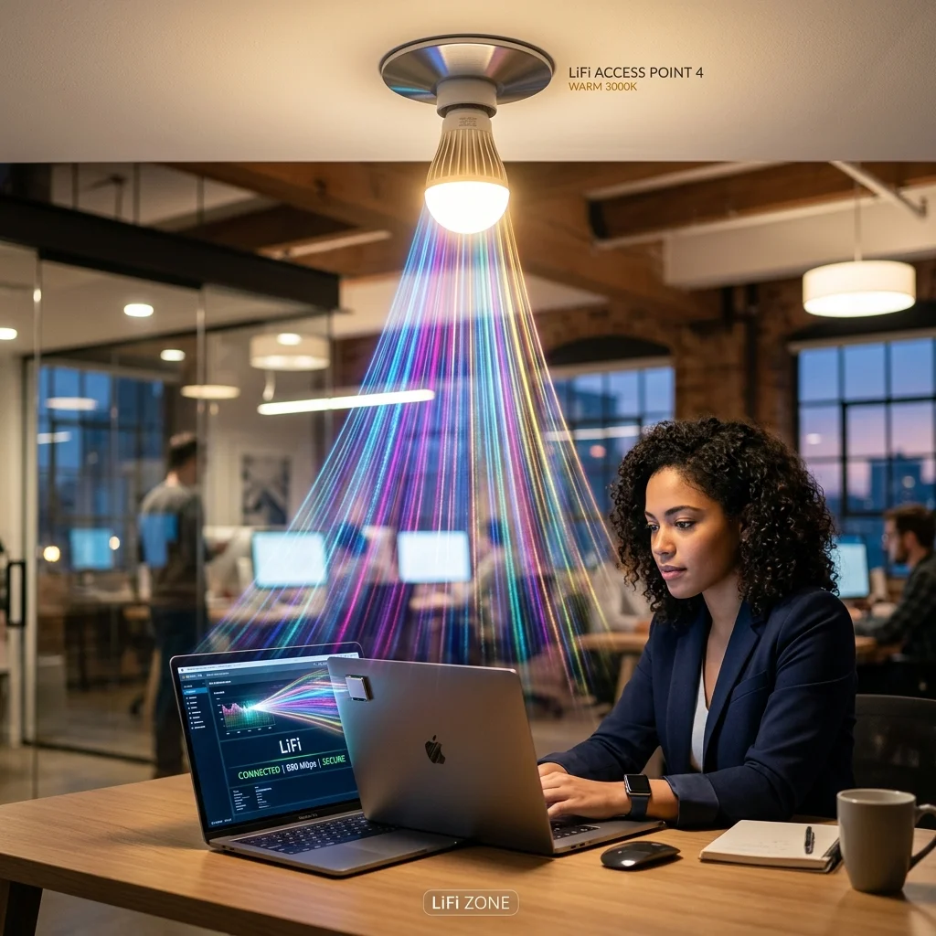LiFi: How Lightbulbs Could Deliver 100 Gbps