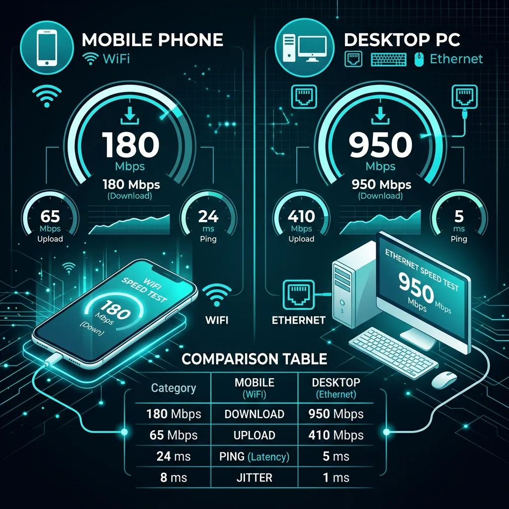 Mobile vs Desktop Speed Tests: Which Is Accurate?