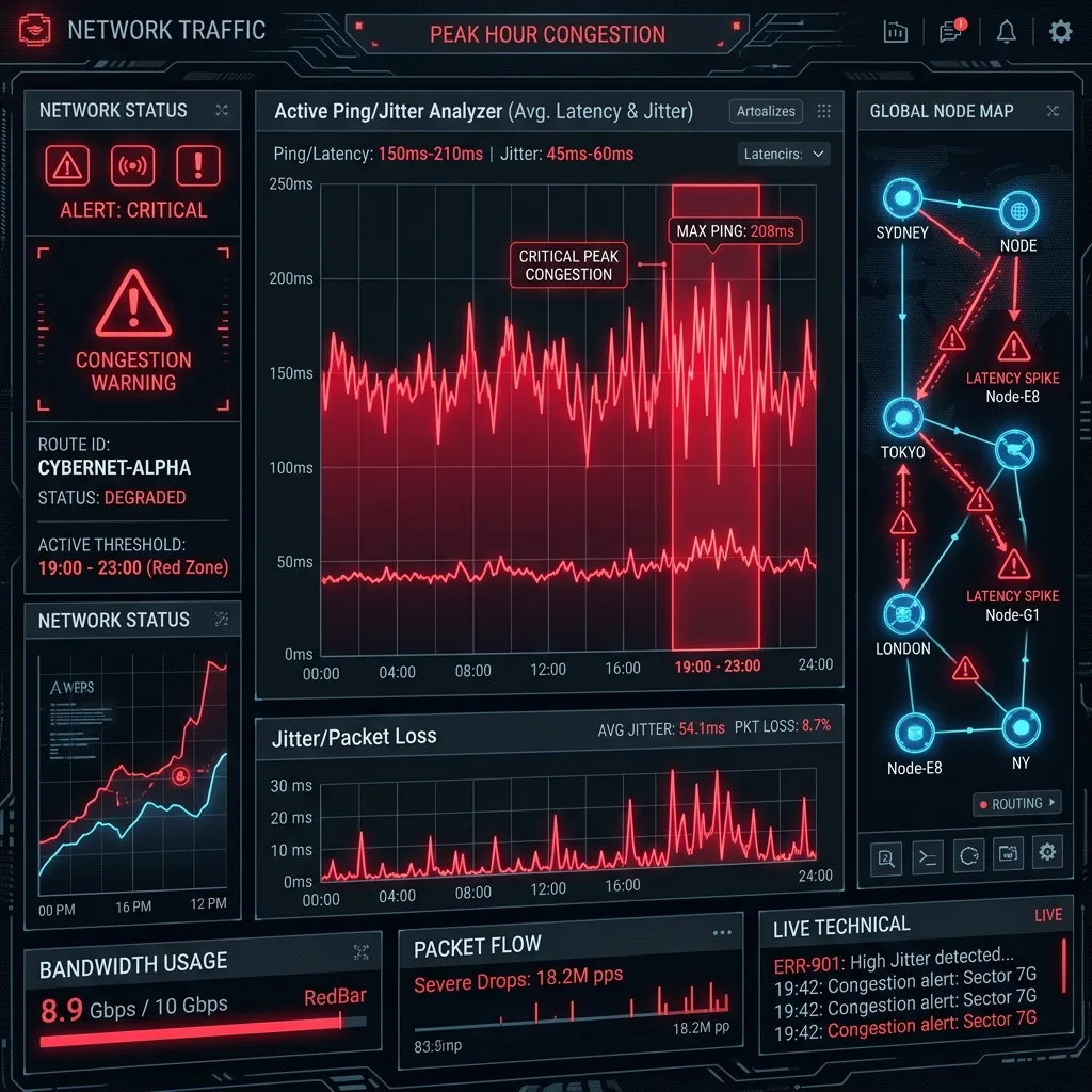 Why Your Ping Spikes Every Night: ISP Congestion
