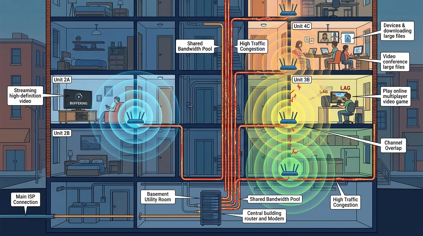 Slow Internet in an Apartment Building: The Fix
