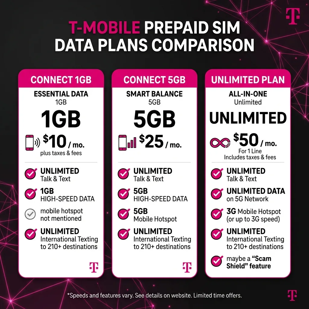 T-Mobile Prepaid Data SIM 2026: Plans & Activation