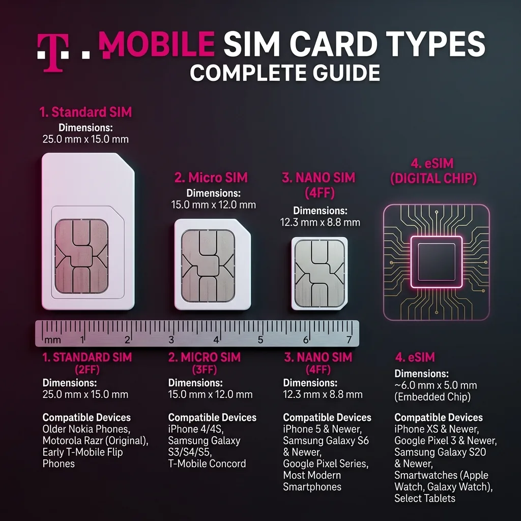 T-Mobile SIM Card 2026: Types, Sizes & Activation
