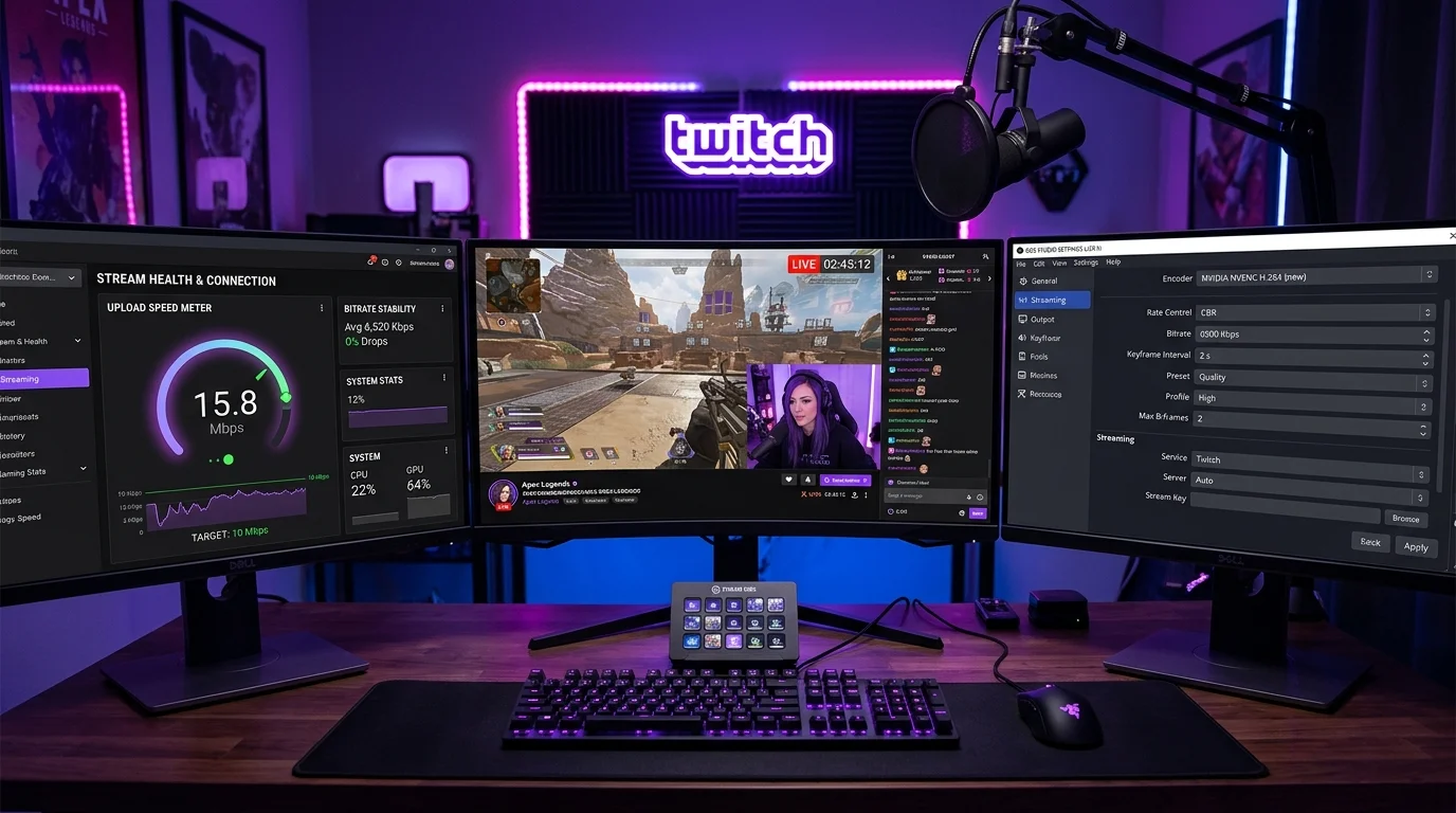 Twitch Upload Speed Guide: Exact Bitrate Math
