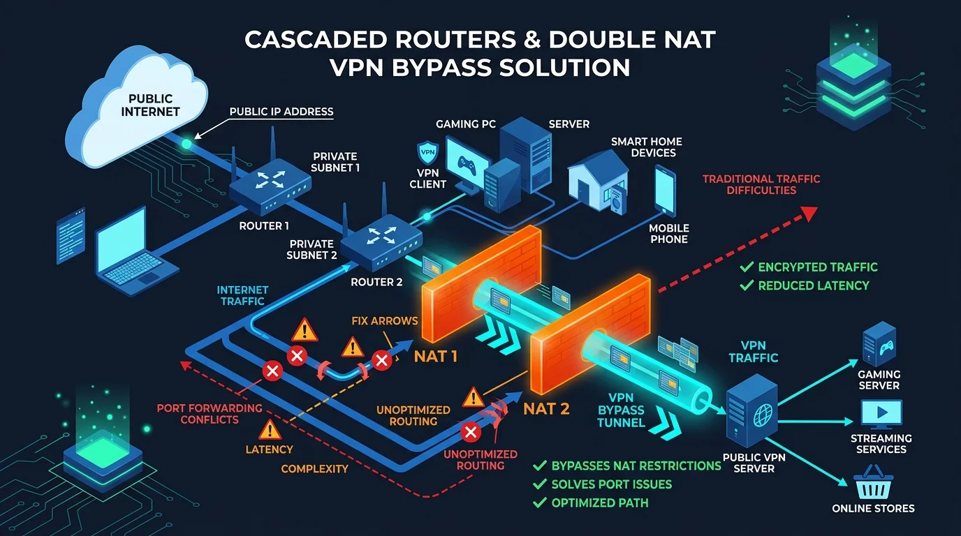 VPN Double NAT Fix: How to Secure Open NAT for Gaming (2026)