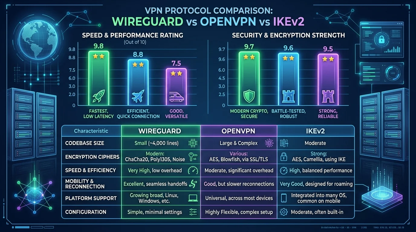 VPN Protocol Comparison: WireGuard vs OpenVPN