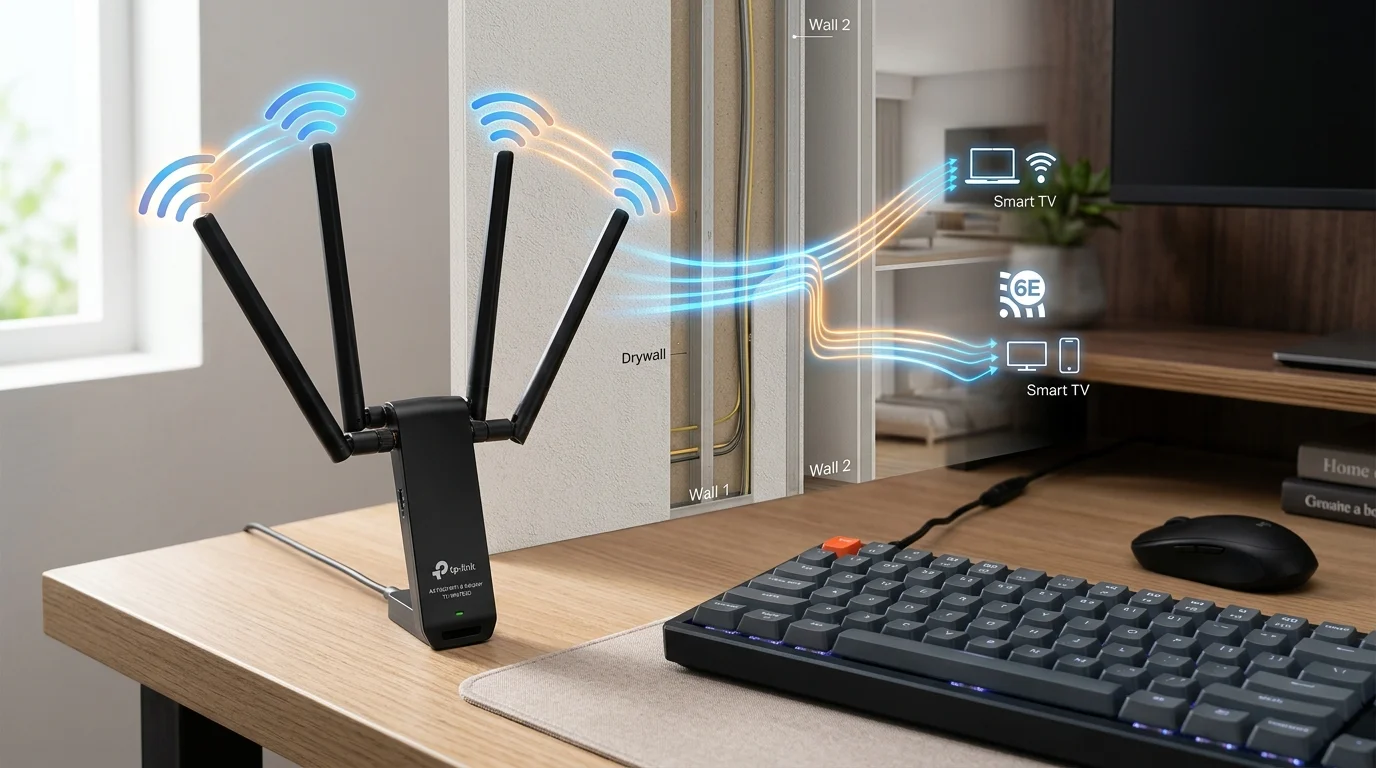 WAVLINK AX1800 WiFi 6 Adapter Review: 65 ft Tested