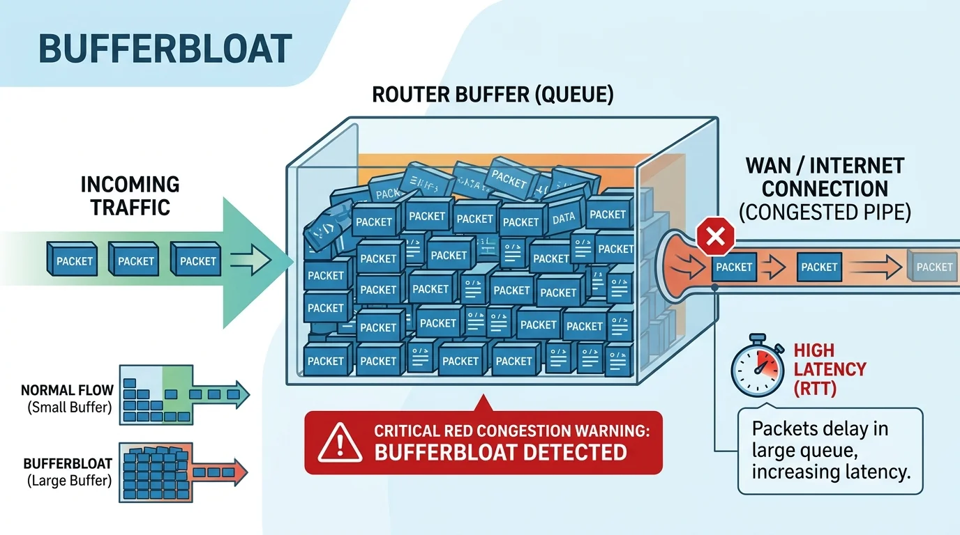 Bufferbloat Fix: Why Ping Spikes When Others Are Online