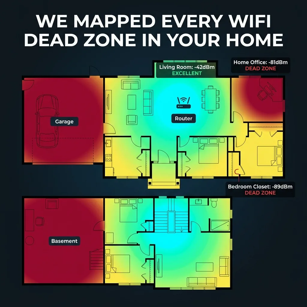 We Mapped Every WiFi Dead Zone in a Typical Home