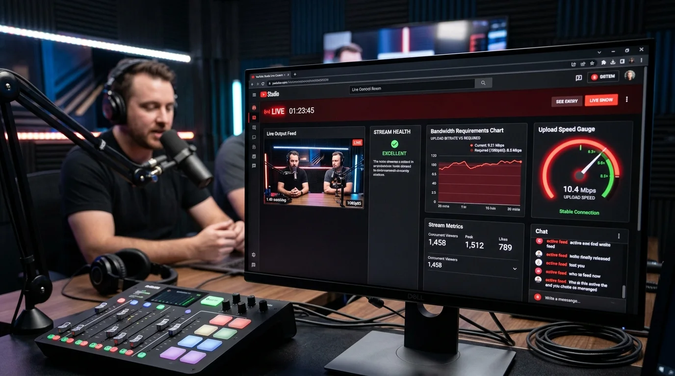 YouTube Live Upload Speed for 4K Streaming (2026)